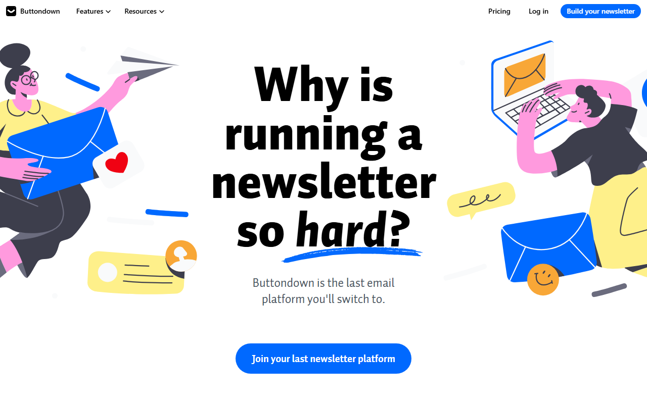 buttondown.com — Indie SaaS / Email Newsletter Tool