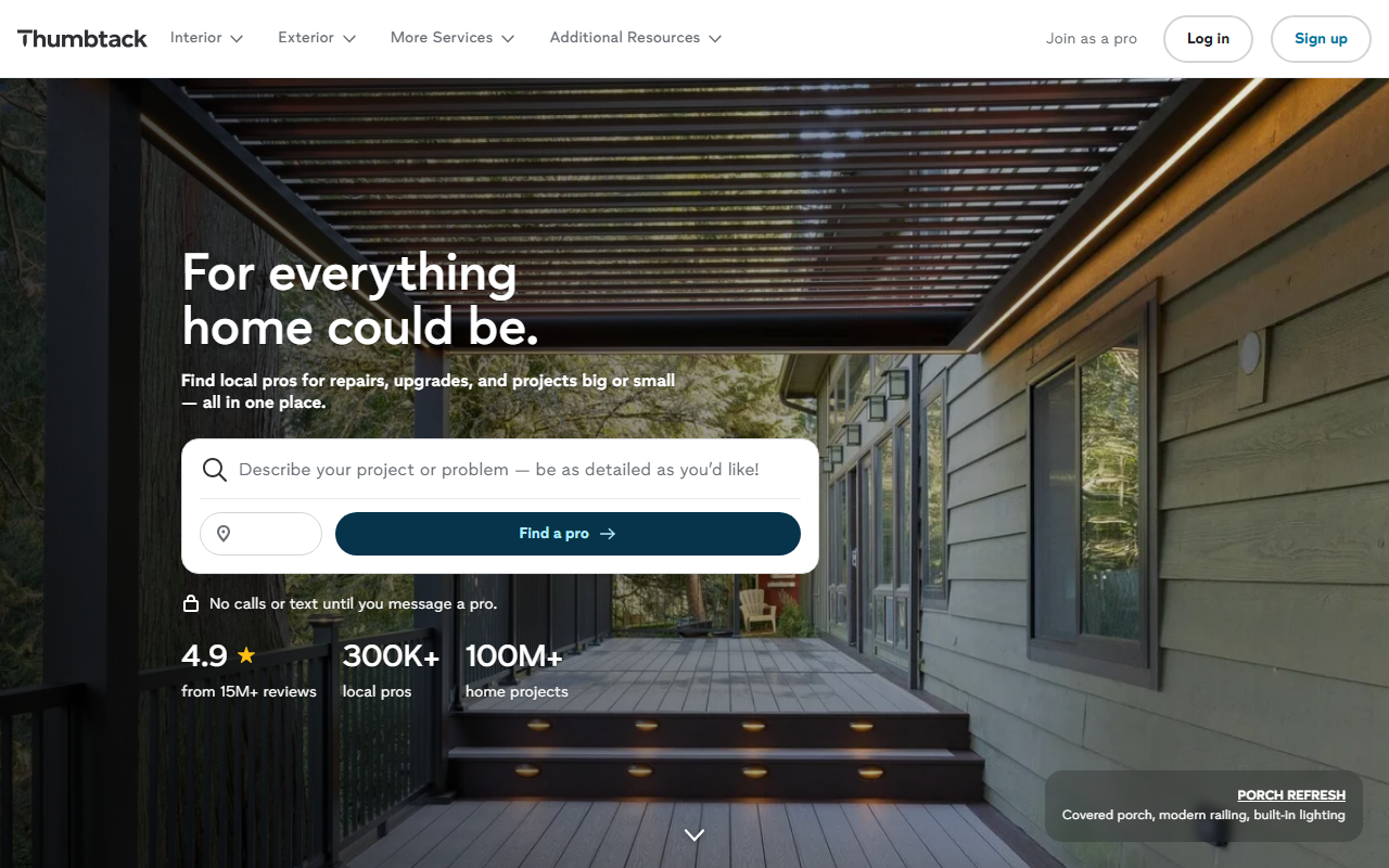 thumbtack.com — Local Trades / Home Services Marketplace